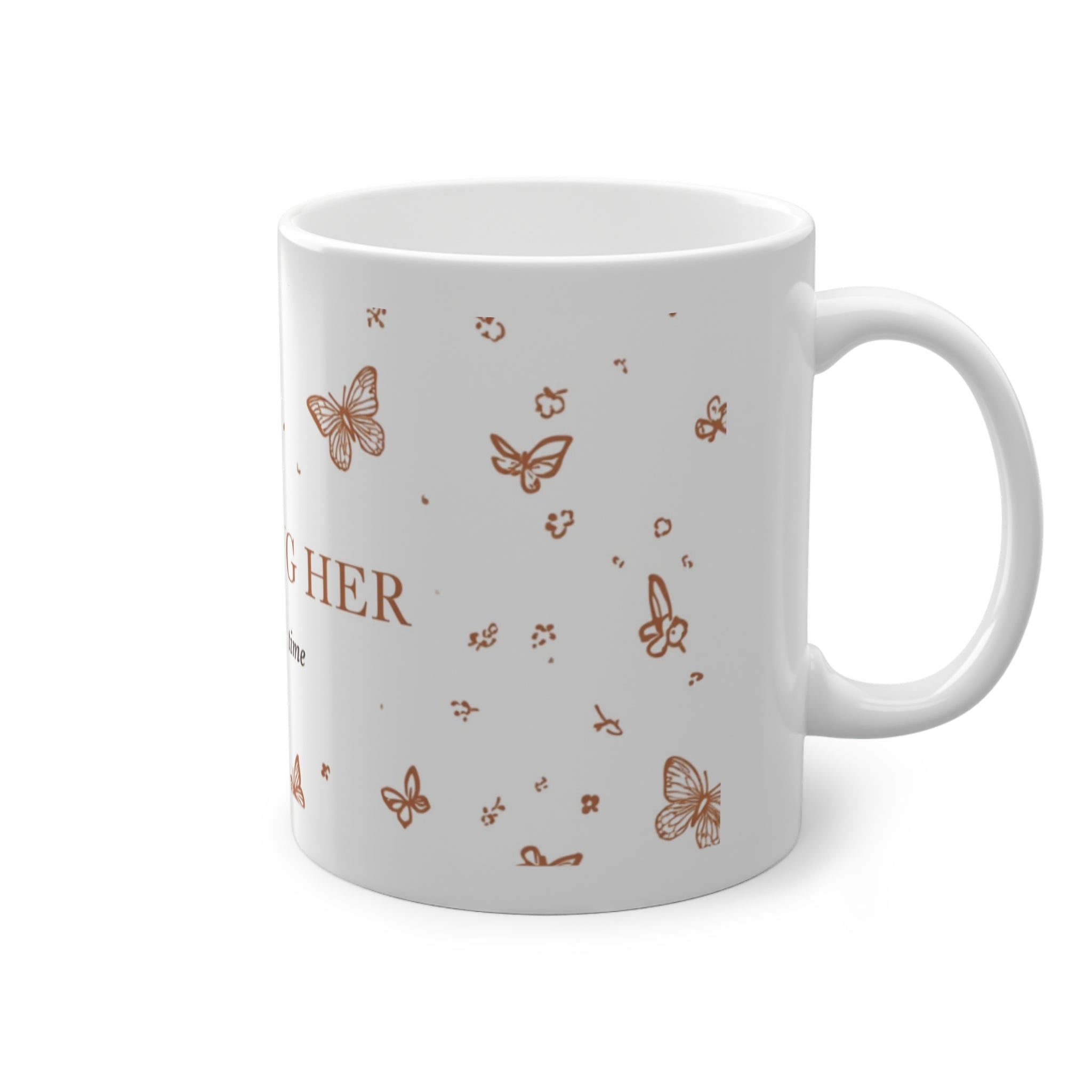 Becoming Her Mug — "one day at a time" Inspirational Ceramic Coffee Cup