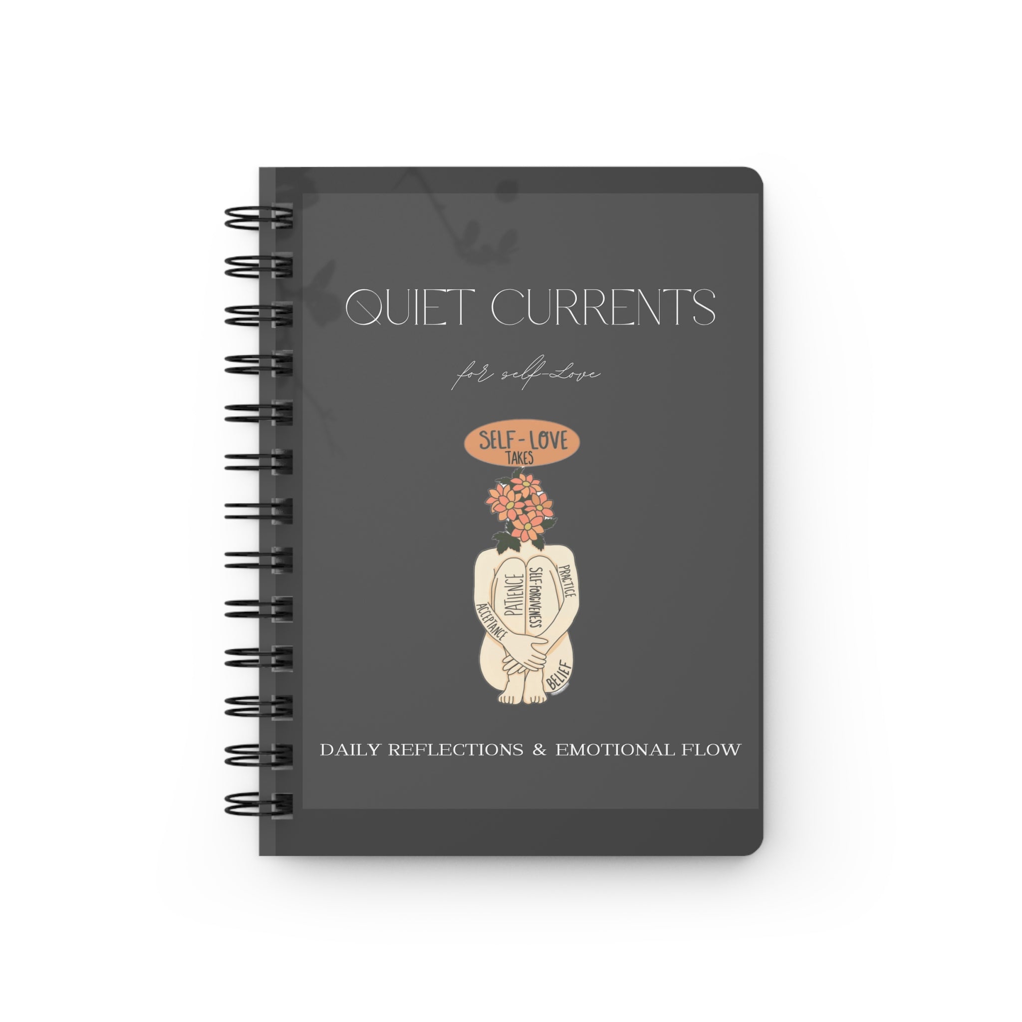 Quiet Currents Spiral Journal — Self-Love Daily Reflections & Emotional Flow